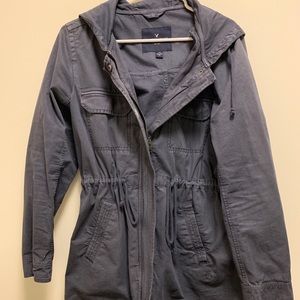 American Eagle Navy Trench Coat